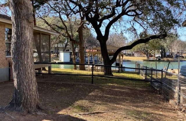 Living the lake life. Lake LBJ waterfront