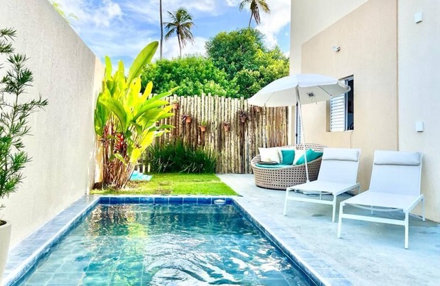 Loft house with private pool 5 minutes from the beach