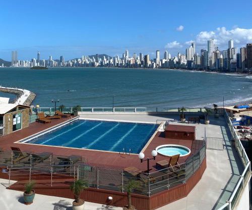 Loft Internacional Residence c linda vista do mar