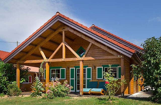 Log cabin Max, 97 sqm, 4 bedrooms, covered terrace, max. 8 persons