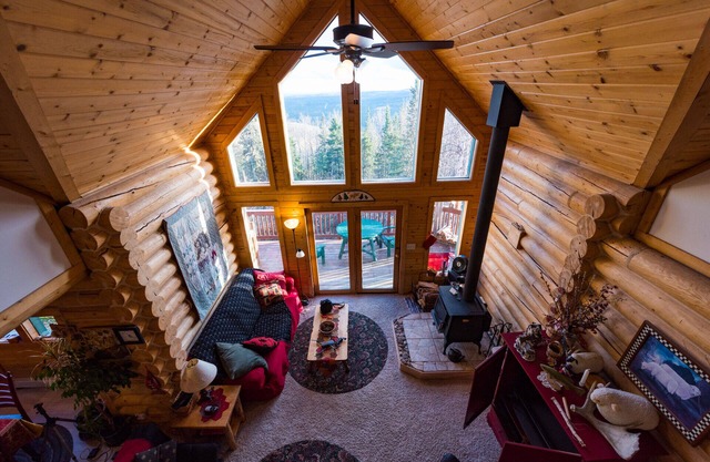 Log Chalet Above Fairbanks ~ An Alpine Getaway With Views