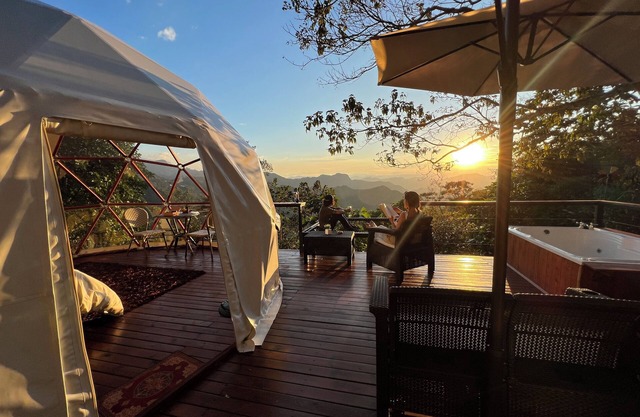 Lose yourself in the mountains at Glamping Resurrection - Magical sunsets