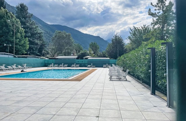 Lovely apartment for 4 guests with pool, A/C, WIFI, TV, patio, panoramic view and parking