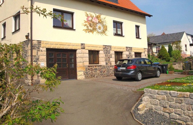 Lovely holiday home in the Thuringian Forest with roof terrace and great view
