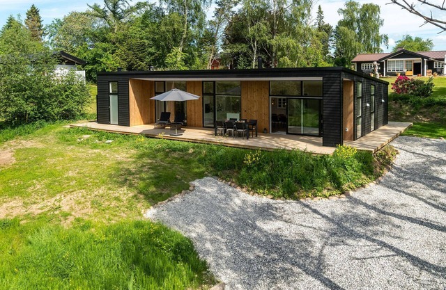 Lovely home in Knebel with kitchen