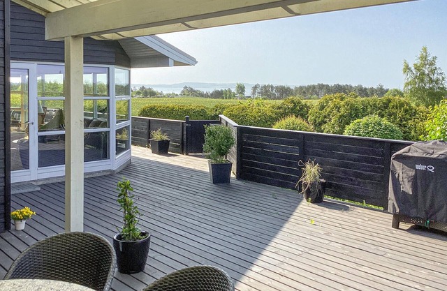 Lovely home in Knebel with sauna