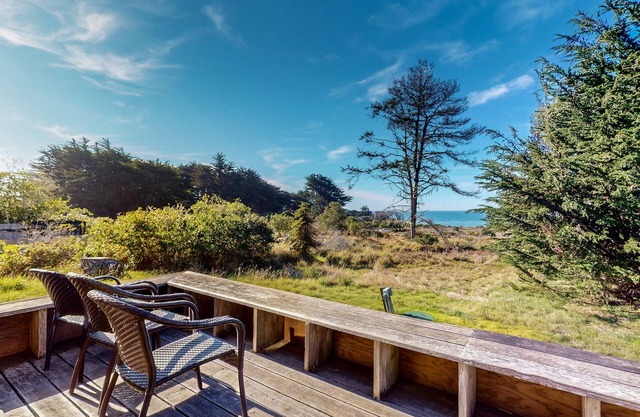 Lovely Meadow Cottage with Hot Tub, Gardens, Shared Pool, & Ocean Views