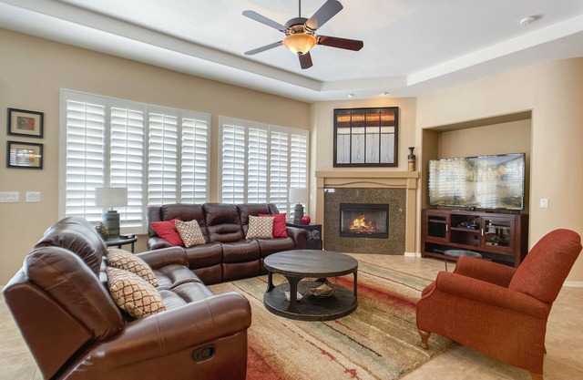 Lovely single story home located in the active adult 55+ community of Trilogy at Power Ranch.