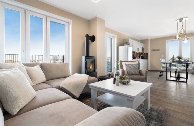 Low-barrier Baltic Sea vacation apartment "Zweite Heimat" with water view and sauna