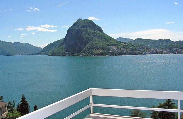 Lugano at your feet from Castagnola Condo