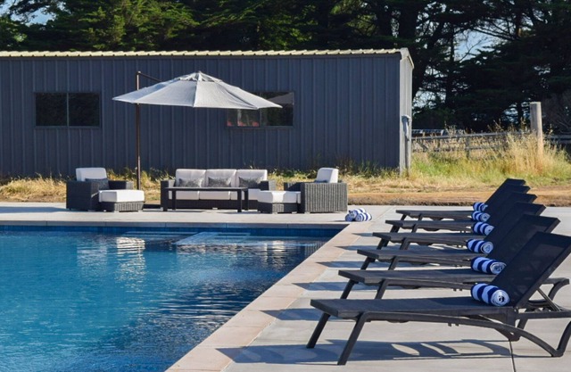 Luxe 6-acre compound with private pool, hot tub, 2 living areas & AC