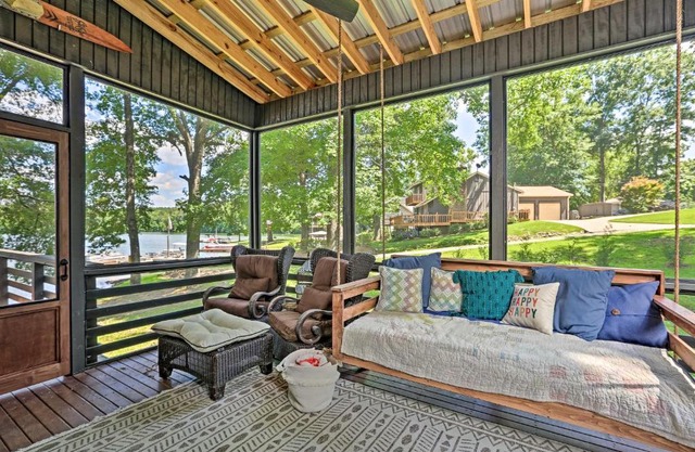 Luxe Lake Martin Cabin with Dock Boat and Hike!