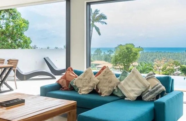 Luxurious 3-bedroom retreat with jungle, mountain, and sea views, private pool, and terrace