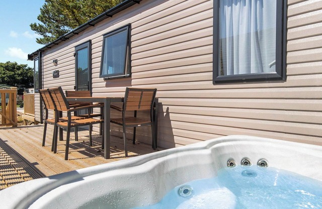 Luxurious and contemporary caravan.