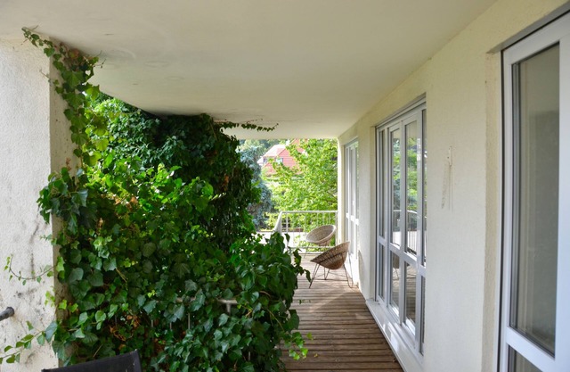Luxurious and light-flooded balcony apartment near forest. Central and relaxing