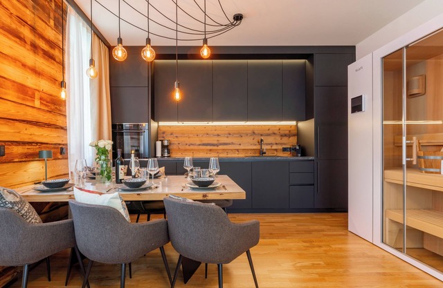 Luxurious apartment with sauna next to the slope