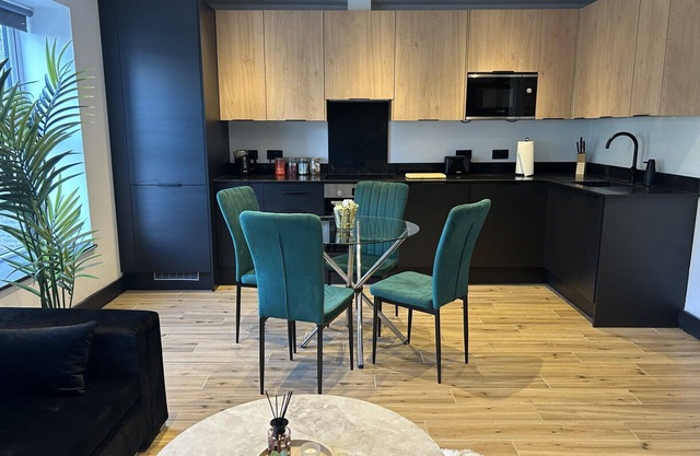 Luxury apartment with private balcony