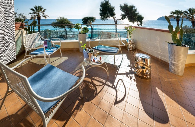 Luxury Beachfront Apartment in Taormina w. Pool and Parking (2BR/2Bath)