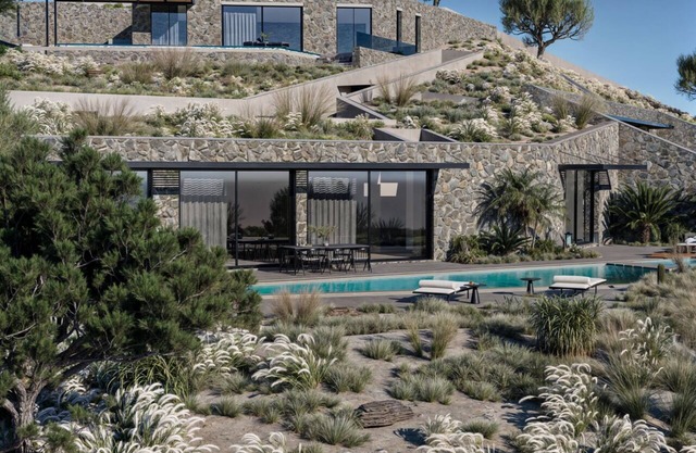 Luxury CaveStyle Smart Feature Villa Morfeas, Mountain View in Neromai Residence
