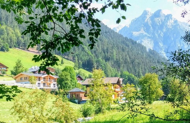 Luxury penthouse with idyllic mountain views