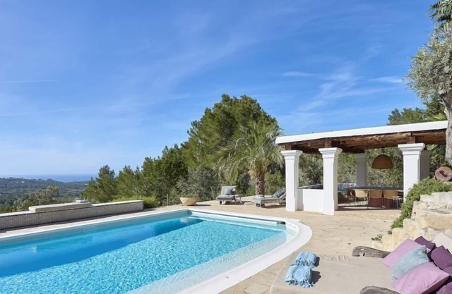 Luxury villa rentals in Ibiza, Ibiza villa with pool and views