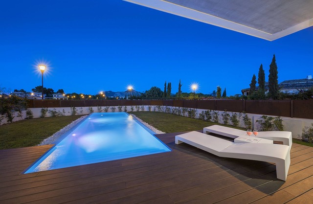 Luxury villa with pool on the beach