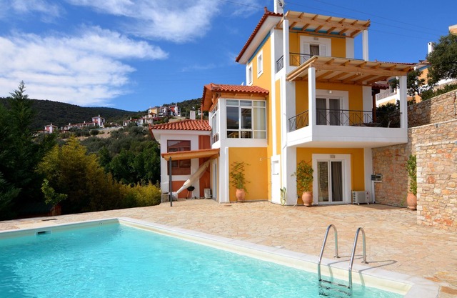 Luxury Villa Marilia with unique sea view and pool