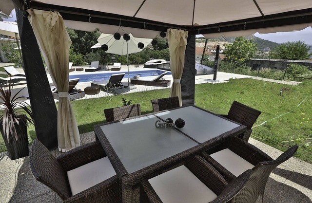 Luxury villa with private heated pool and sea view 3