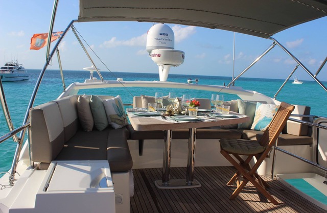 Luxury yacht, a ride on the Caribbean Sea!