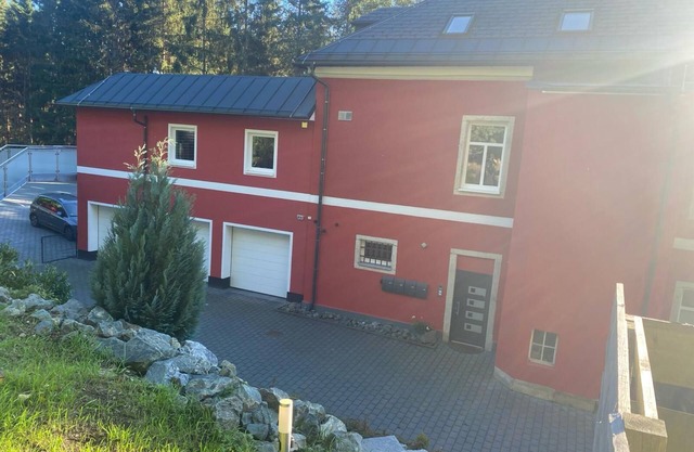 Luxus-dachgeschoos Ferienwohnung Parkblick mit Dachterrasse , Kamin , 2 SZ