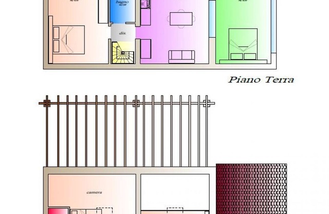 Macine, Extra large three-room terraced house