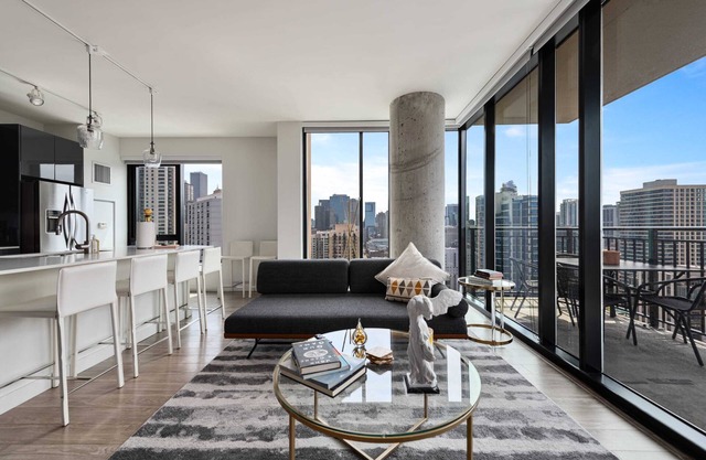Mag Mile Retreat: Stunning Views, High-End 2BR
