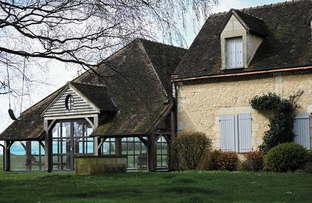 Magnificent Perche house, heated swimming pool, garden with panoramic view