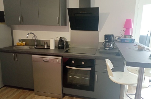 Magnificent T3 garden apartment 250 m from the beach and center