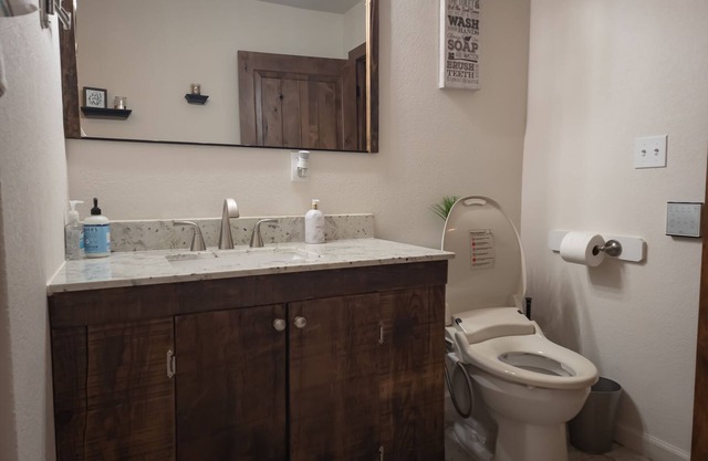 Main floor studio well-furnished room. Unit 2 with bath/shower bidet toilet