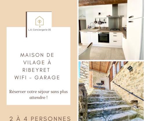 Maison de village à Ribeyret 2 à 4 pers à la Montagne WIFI