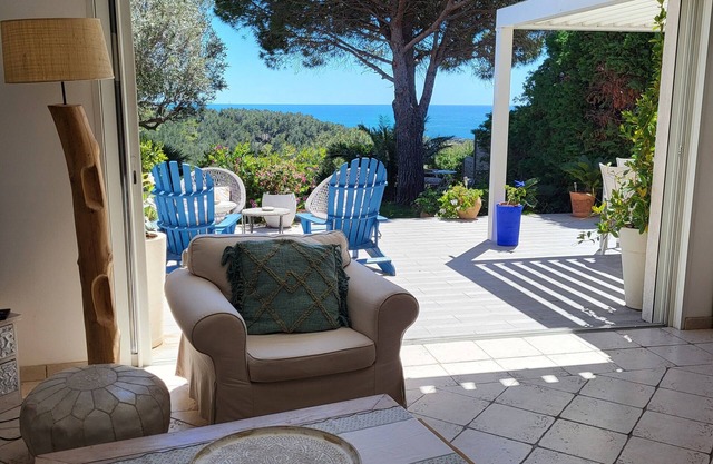 Maison vue mer Sans Vis-à-vis Jacuzzià 10 Minutes à Pied Village mer Côte Bleue