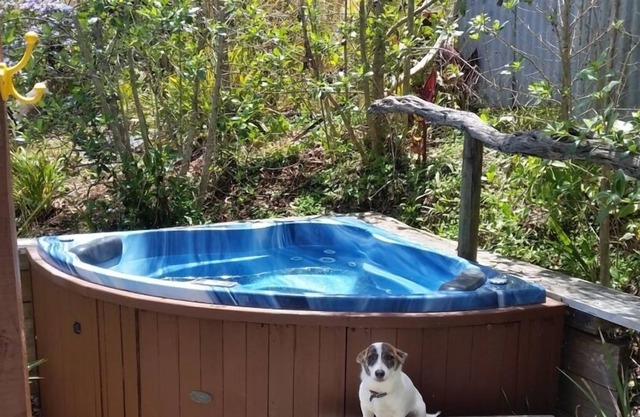 Matakana peaceful rustic retreat,soak in the secluded hot spa.
