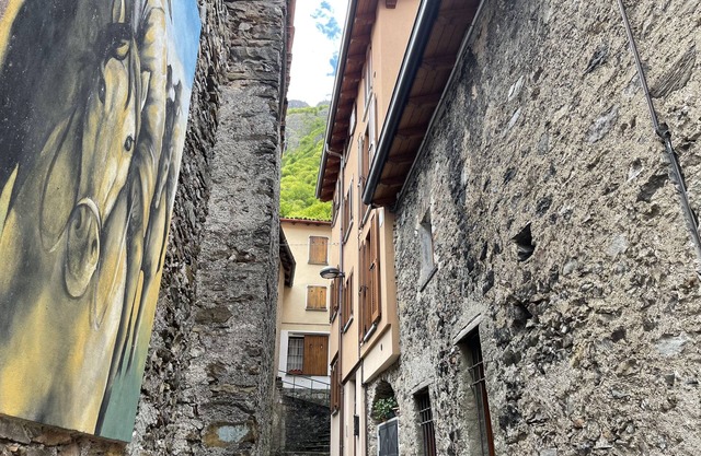 MATILDA apartment in the historic center of the frescoed village of Parlasco