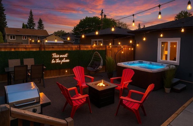 Mayfield Manor - Hot Tub - KingBed - FireTable - BBQ - Wifi