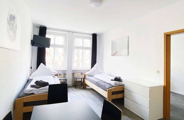 Md09 Apartment in Magdeburg, 45qm, 1 Küche. 2 Schlafzimmer, Max. 4 Personen