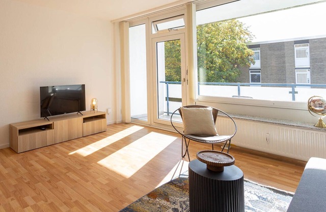 Met01 - Monteurwohnung mit Balkon in Erkrath-hochdahl, 70 qm, 2 Schlafzimmer, 1 Wohnzimmer, Max. 4 Personen