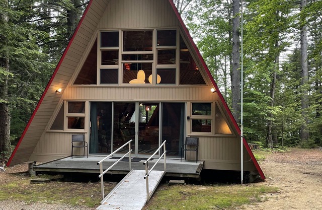 Mid-Century A-frame On Big Squam Lake.