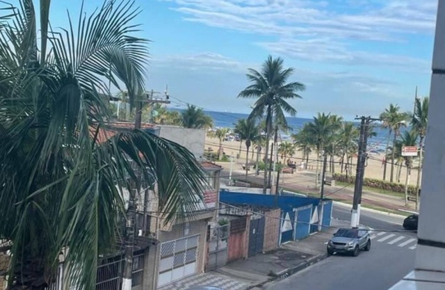 Mirim neighborhood apartment overlooking the sea - Praia Grande