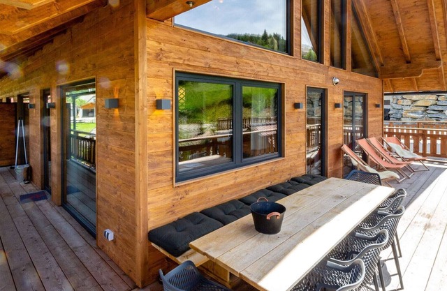 Modern chalet with sauna near ski area