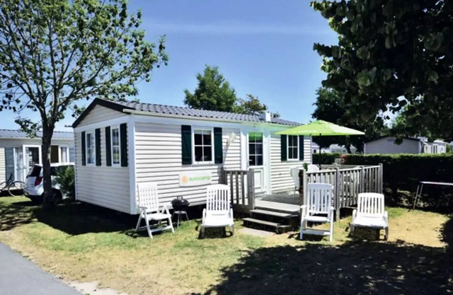 Mobile home ● Aufgedeckte Terrasse