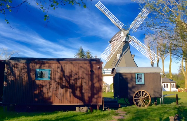 Mobile Home 'Traumwagen An Der Mühle' with Private Terrace, Shared Garden and Wi-Fi