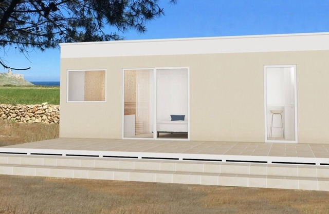 Mobile home with sauna and whirlpool sea view