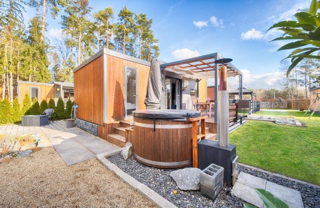 Mobilheim am Murner See - private Sauna + privater Badezuber