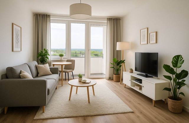 Modern 1-room apartment with feel-good character.
